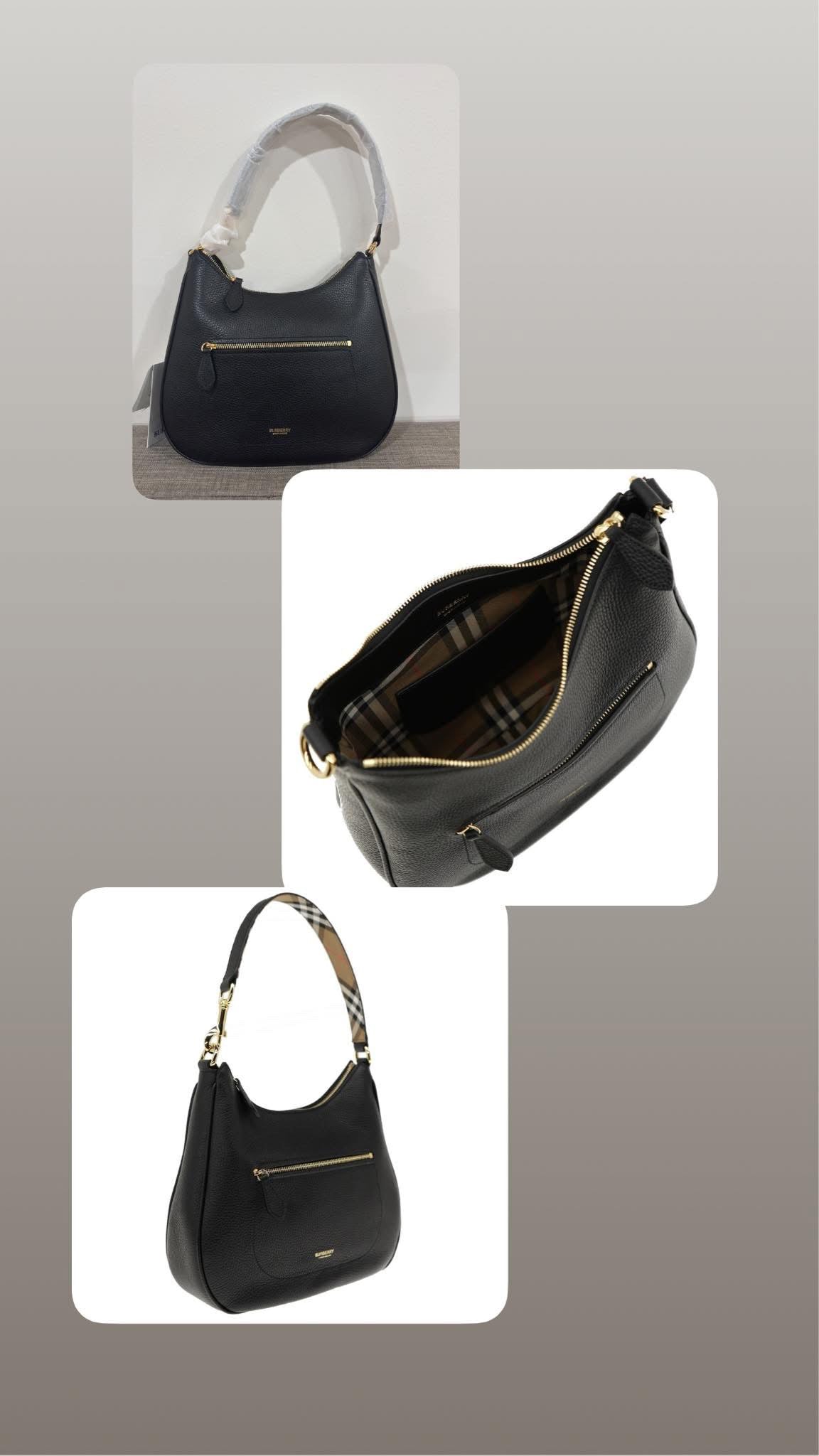Burberry Hobo Shoulder Bag