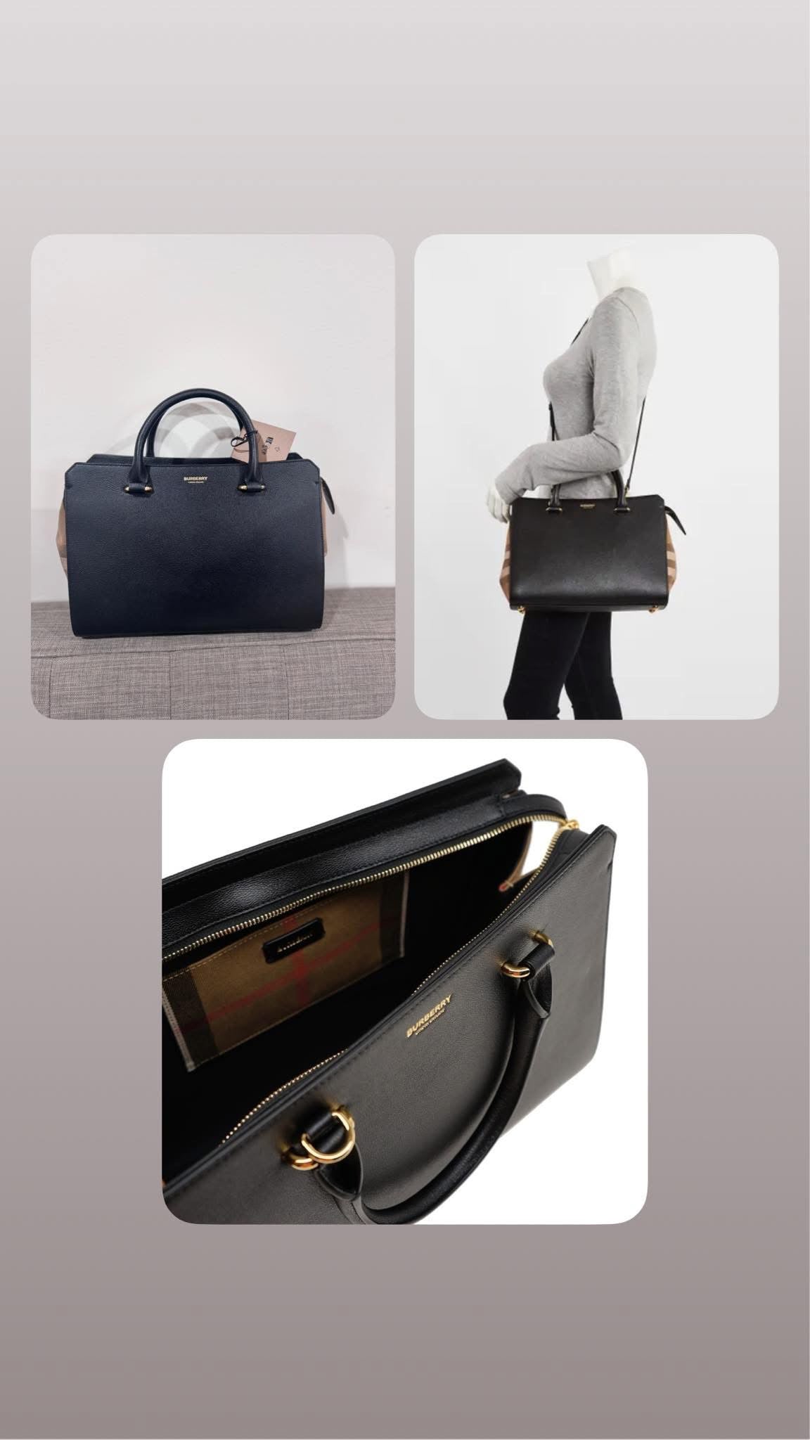 Burberry Banwell Top-Handle Bag