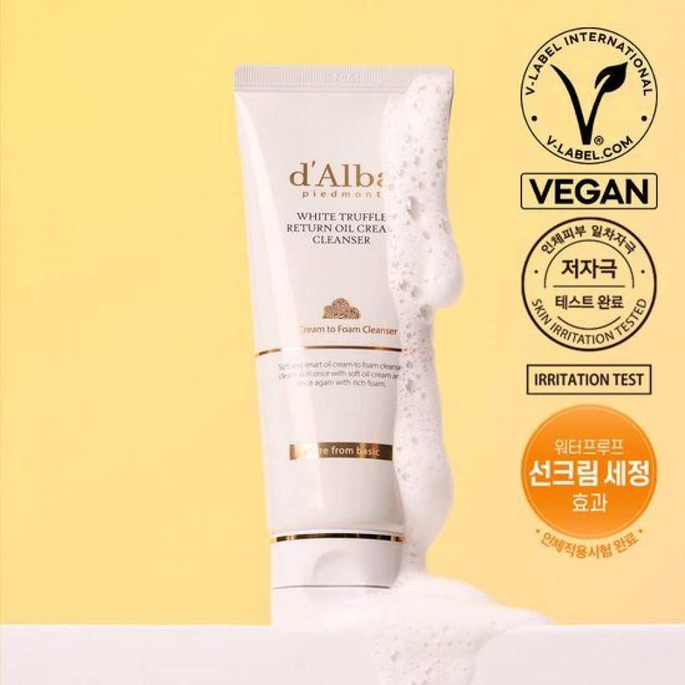 D’alba White Truffle Return Oil Cream Cleanser 100ml