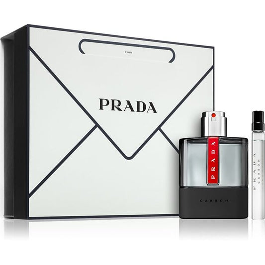 Prada Luna Rossa Carbon Eau de Toilette gift set 100ml