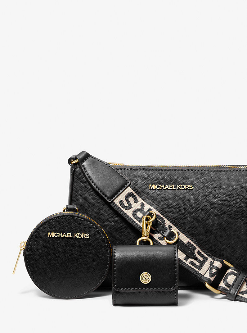Michael Kors Jet Set Medium Signature Logo Crossbody Bag