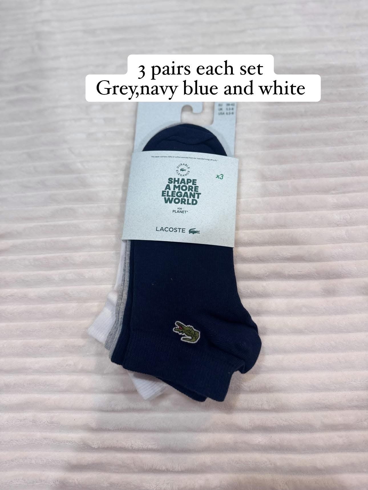 Lacoste socks (3 pairs)