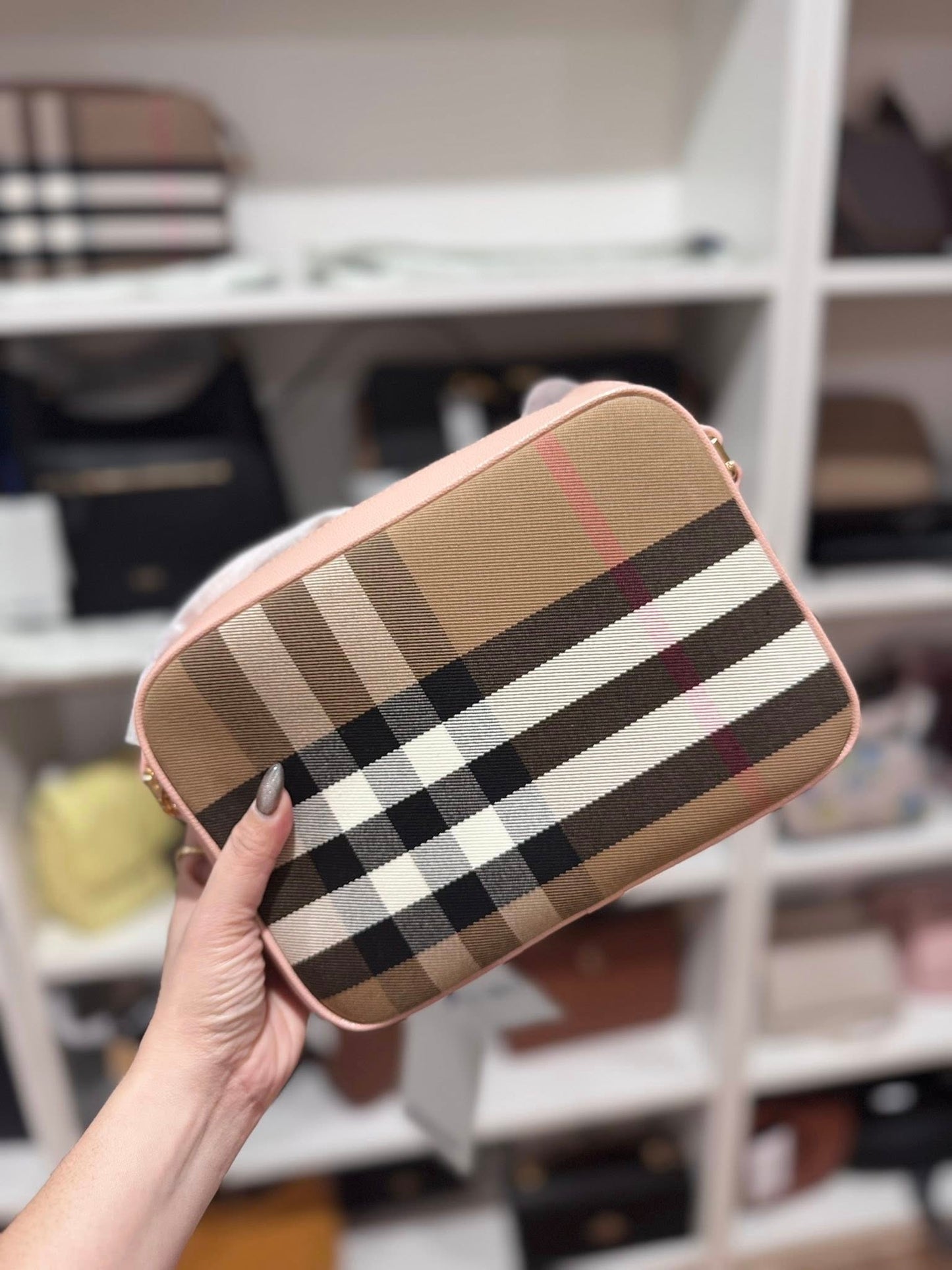Burberry Check Camera Bag