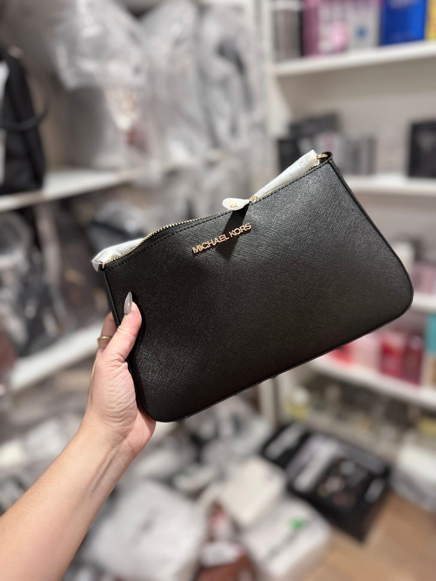 Michael Kors Jet Set Medium Signature Logo Crossbody Bag
