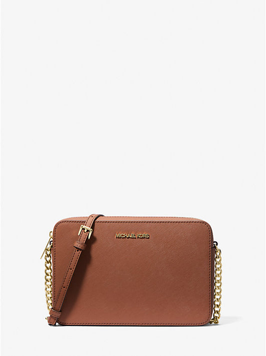 Michael kors Jet Set Large Saffiano Leather Crossbody Bag