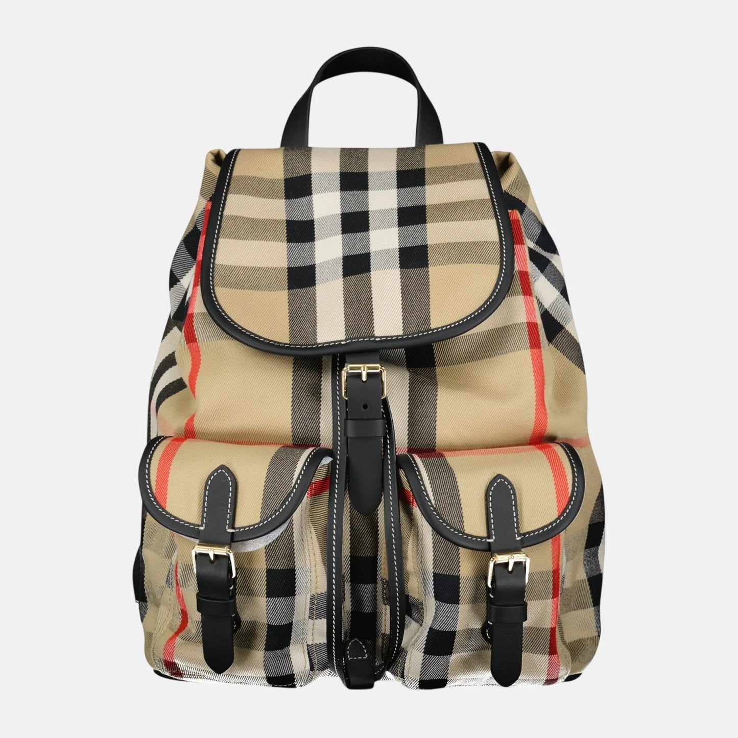 Burberry Enfield Check Canvas Backpack