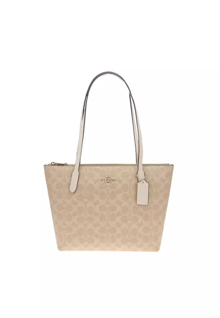 Coach Fiona Zip Tote Bag in Signature Canvas