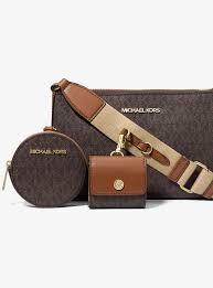Michael Kors Jet Set Medium Signature Logo Crossbody Bag