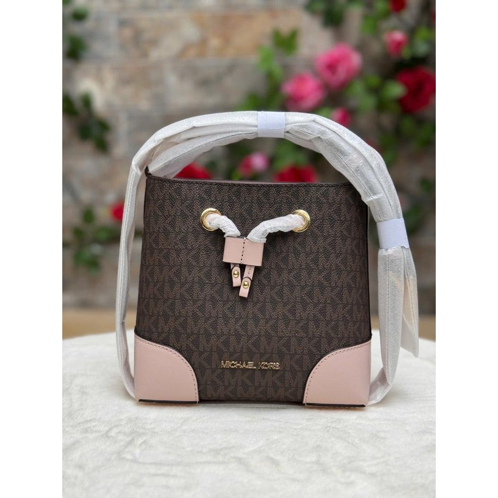 Michael Kors Mercer Small Logo Bucket Bag
